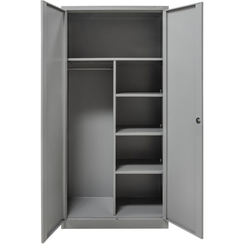 Combination Storage Cabinet, 36" W x 18" D x 72" H, Grey R.M.G. Prévention