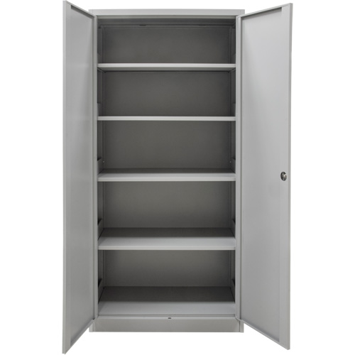 Hi-Boy Storage Cabinet, Steel, 4 Shelves, 72" H x 36" W x 18" D, Grey R.M.G. Prévention