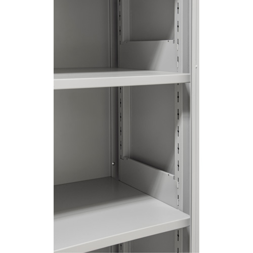 Hi-Boy Storage Cabinet, Steel, 4 Shelves, 72" H x 36" W x 18" D, Grey R.M.G. Prévention