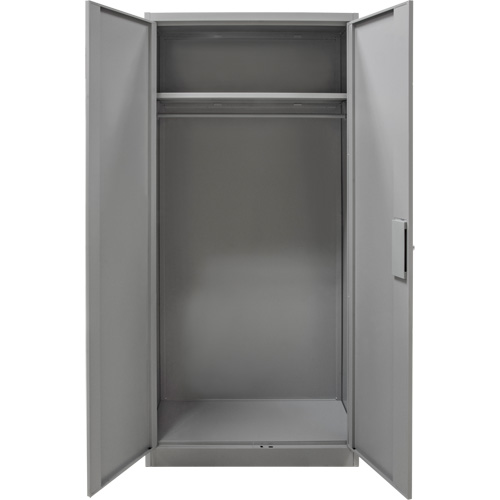 Armoire garde-robe, Acier, 36" la x 18" p x 72" h, Gris R.M.G. Prévention