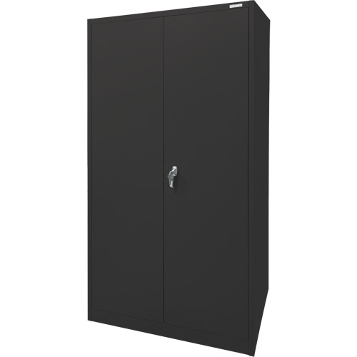 Armoire d'entreposage, Acier, 4 Tablettes, 78" h x 36" la x 24" P, Noir R.M.G. Prévention