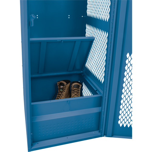 Gear Locker with Door, Steel, 24" W x 18" D x 72" H, Dark Blue R.M.G. Prévention