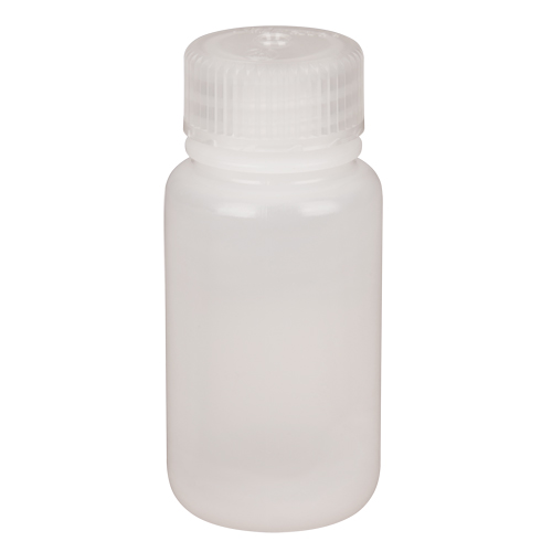 Bouteilles &agrave; large ouverture, Ronde, 2 oz, Plastique R.M.G. Prévention