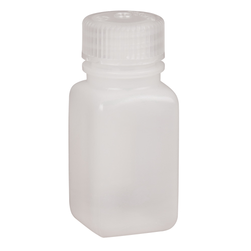 Easy-Grip Space-Saver Bottles, Square, 2 oz., Plastic R.M.G. Prévention