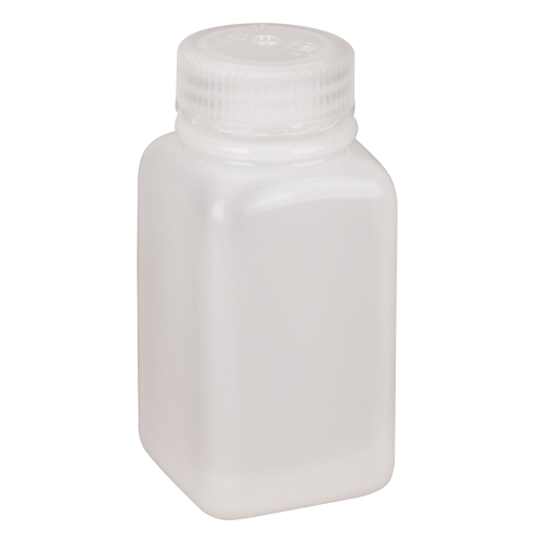 Easy-Grip Space-Saver Bottles, Square, 6 oz., Plastic R.M.G. Prévention