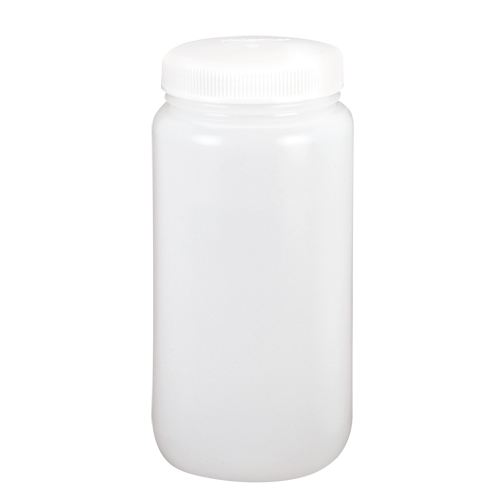Bouteilles &agrave; large ouverture, Ronde, 1 gal., Plastique R.M.G. Prévention