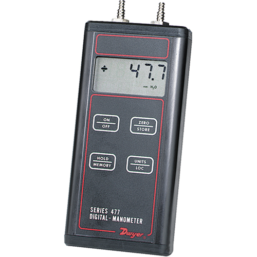 Manometer, Digital, 0 - 100 PSID/0 - 700 kPa R.M.G. Prévention