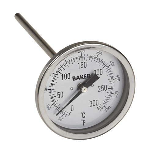 Bi-Metal Thermometers, Contact, Analogue, 50-550°F (0-260°C) R.M.G. Prévention