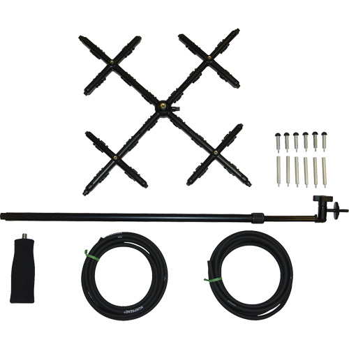 Ensemble de matrices de v&eacute;locit&eacute; en 16 points a/manche t&eacute;lescopique pour balom&egrave;tre R.M.G. Prévention