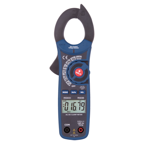 True RMS AC/DC Clamp Meter with ISO Certificate, AC/DC Voltage, AC/DC Current R.M.G. Prévention