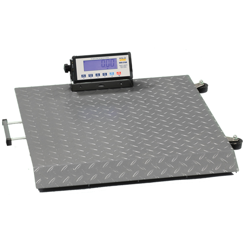 Balance &agrave; plateforme mobile, Capacit&eacute; de 660 lb / 300 kg, 30" lo x 30" la R.M.G. Prévention