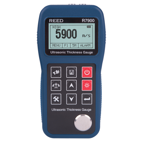 Ultrasonic Thickness Gauge with ISO Certificate, Digital Display, Ultrasound, 0.03" - 15.7" (0.65 mm - 400 mm) Range R.M.G. Prévention