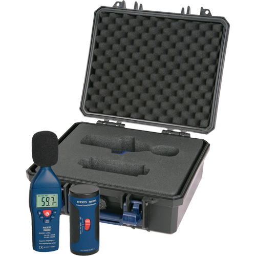 Sound Level Meter and Calibrator Kit, 30 - 130 dB Measuring Range R.M.G. Prévention