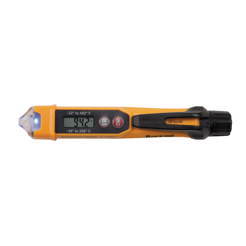 Non-Contact Voltage Tester with Infrared Thermometer R.M.G. Prévention