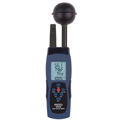 Wet-Bulb Globe Temperature (WBGT) Heat Stress Meter  R.M.G. Prévention