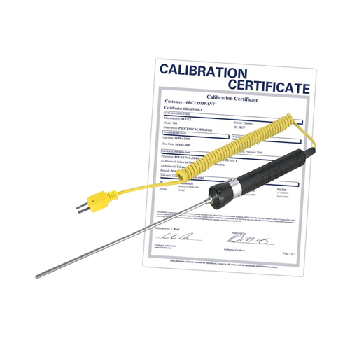 Immersion Thermocouple Probe with Calibration Certificate, 600 °C (1112°F) Max. Temp. R.M.G. Prévention
