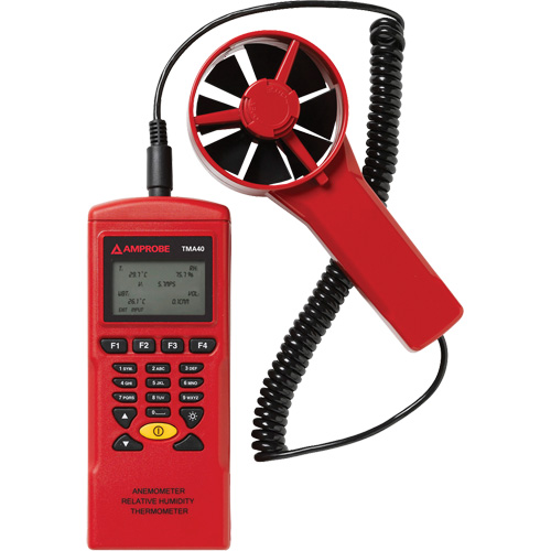 TMA40-A Anemometer, Data Logging, 0.4 - 32 m/sec Air Velocity Range R.M.G. Prévention