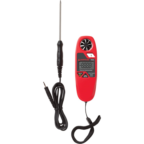 TMA5 Anemometer Thermometer, Not Data Logging, 0.4 - 25 m/sec Air Velocity Range R.M.G. Prévention