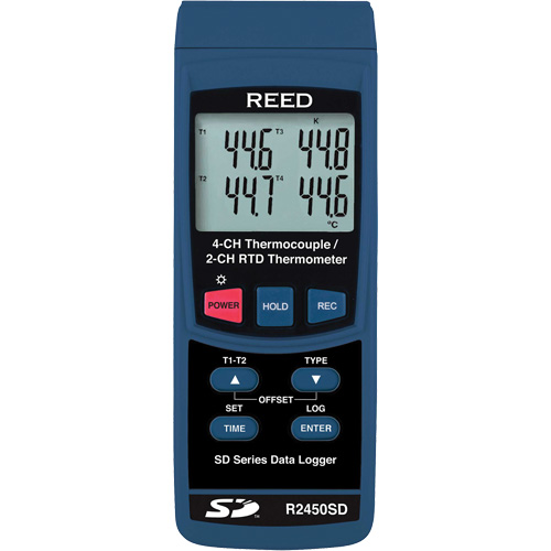 Data Logging Thermocouple Thermometer R.M.G. Prévention