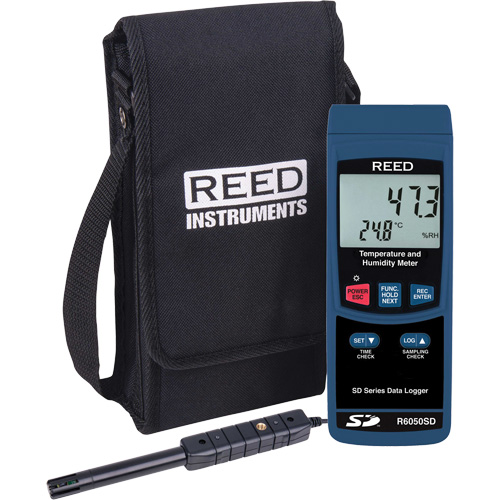 Data Logging Thermo-Hygrometer, 5% - 95% RH, 32° - 122° F ( 0° - 50°C ) R.M.G. Prévention
