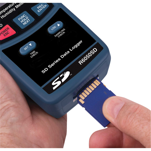 Data Logging Thermo-Hygrometer, 5% - 95% RH, 32° - 122° F ( 0° - 50°C ) R.M.G. Prévention