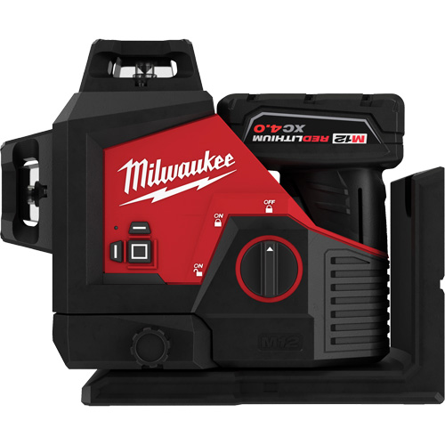 M12 360-Degree 3-Plane Cordless Laser Kit, 125' (38.1 m), 530 Nm R.M.G. Prévention