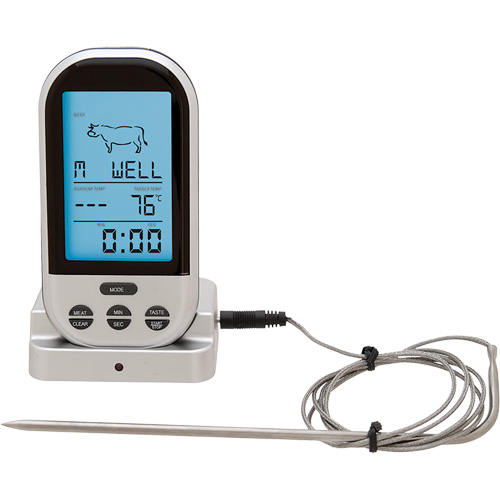 Wireless Meat & Poultry Thermometer, Contact, Digital, 32-482°F (0-250°C) R.M.G. Prévention