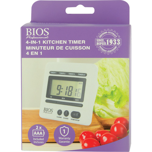 4-In-1 Kitchen Timer R.M.G. Prévention