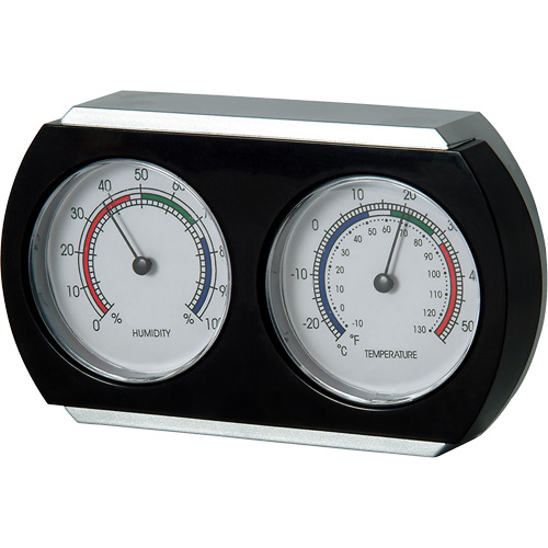 Thermom&egrave;tre-hygrom&egrave;tre d'int&eacute;rieur, 10°- 130° F ( -25° - 55° C ) R.M.G. Prévention