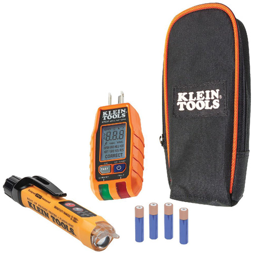 Premium Non-Contact Voltage and GFCI Receptacle Electrical Test Kit R.M.G. Prévention