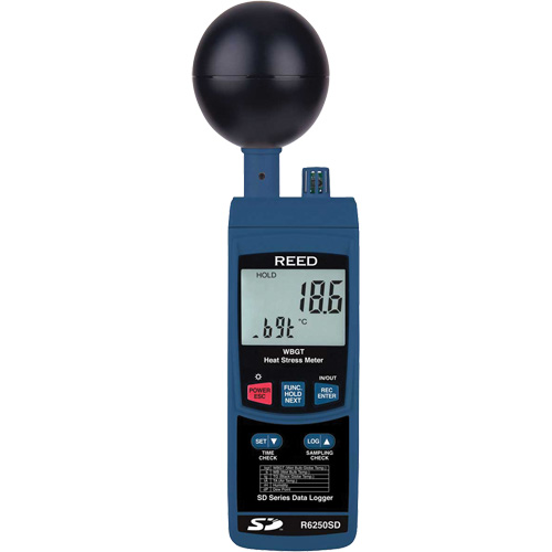 Data Logging Heat Stress Meter with Calibration Certificate R.M.G. Prévention