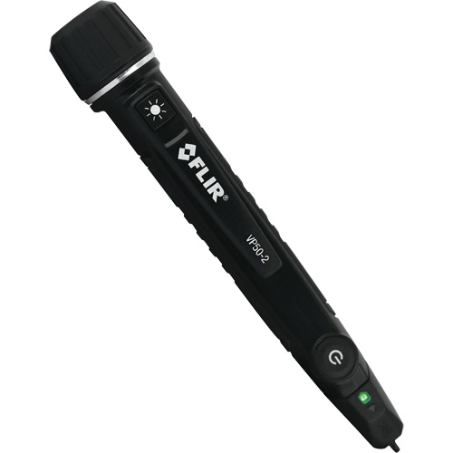 VP50-2 Triple Alarm CAT IV Non-Contact Voltage Detector with Flashlight, 90 VAC - 1000 VAC, Light & Sound Alert R.M.G. Prévention