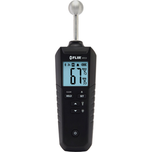 Humidim&egrave;tre &agrave; sonde sph&eacute;rique avec Bluetooth MR59, Gamme d'humidit&eacute; 0 - 100% R.M.G. Prévention