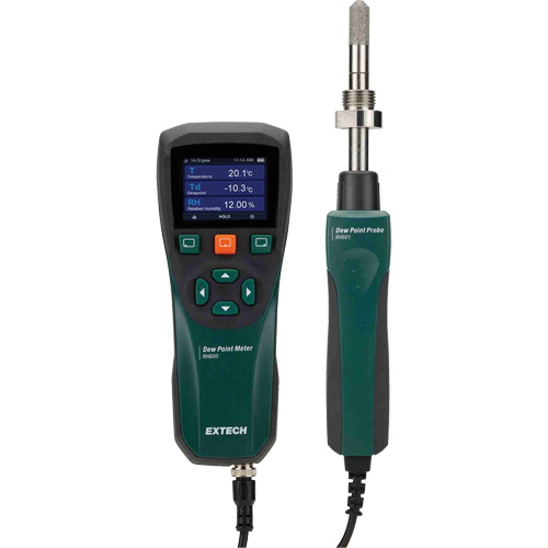 Appareil de mesure du point de ros&eacute;e, Gamme d'humidit&eacute; 0 - 100%, Gamme de temp&eacute;rature 14°- 140° F ( -10° - 60° C ) R.M.G. Prévention