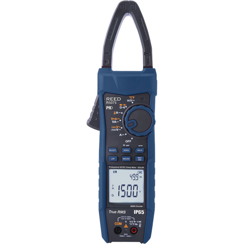 Professional Solar Clamp Meter, AC/DC Voltage, AC/DC Current R.M.G. Prévention