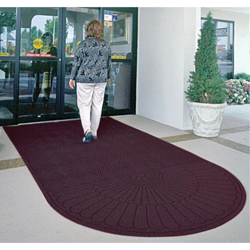 Waterhog&reg; Eco Matting, Wiper/Scraper, 3' x 6' x 3/8", Maroon R.M.G. Prévention