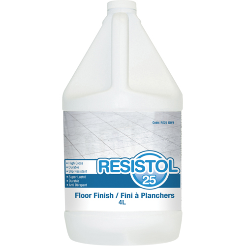 Resistol 25 Floor Finishes, 4 L, Jug R.M.G. Prévention