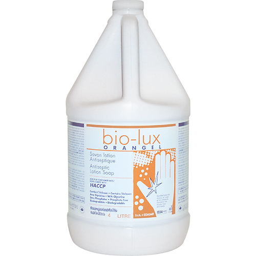 Bio-Lux Orangel Antiseptic Lotion Soap, Liquid, 4 L, Scented R.M.G. Prévention