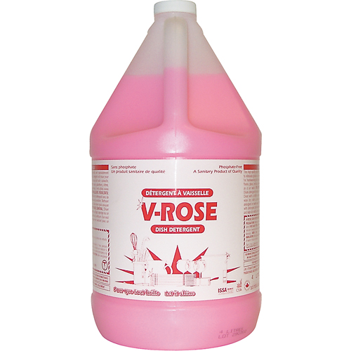 V-Rose Dish Detergent, Liquid, 4 L, Fresh R.M.G. Prévention