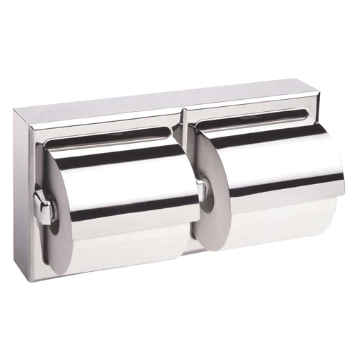 Distributeur double de papier hygi&eacute;nique avec protecteurs, Multiple Capacit&eacute; du rouleau R.M.G. Prévention