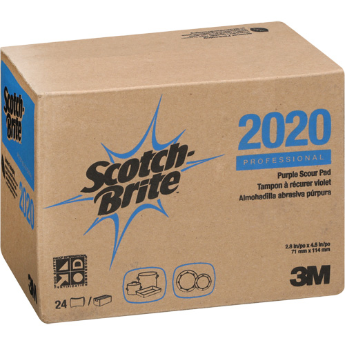 Scotch-Brite Purple Scour Pad, 4-1/2" L x 2-4/5" W R.M.G. Prévention