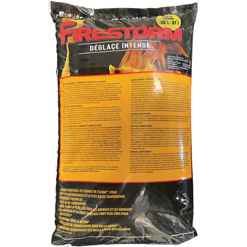 Firestorm Intense Ice Melters, Bag, 44 lbs. (20 kg), -35°C (-31°F) Melting Point R.M.G. Prévention