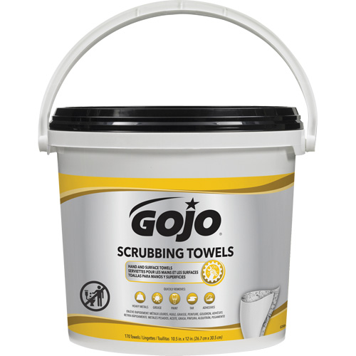 Scrubbing Towels, 170 Wipes, 12" x 10-1/2" R.M.G. Prévention