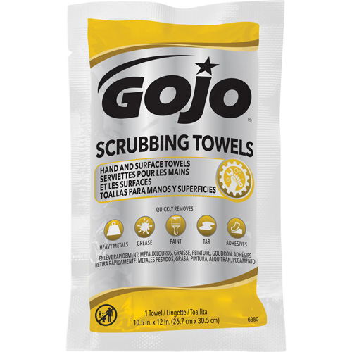 Scrubbing Towels, 80 Wipes, 12-1/4" x 10-1/2" R.M.G. Prévention
