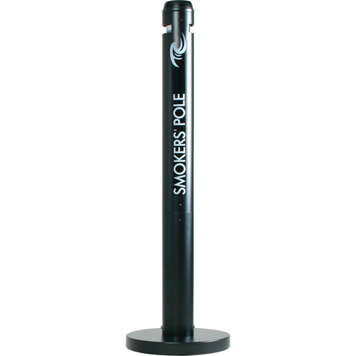 Smokers' Pole Cigarette Receptacle, Free-Standing, Aluminum, 41" Height R.M.G. Prévention