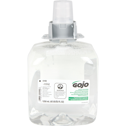 Savon pour les mains certifi&eacute; vert TFX, Mousse, 1250 ml, Sans parfum R.M.G. Prévention