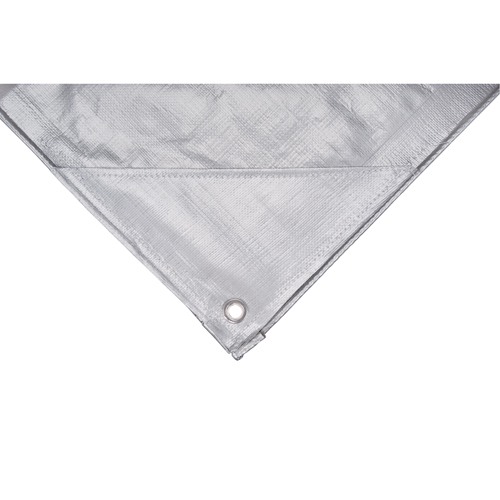 B&acirc;che, Super robuste, Argent, 10' x 8' x 12 mils R.M.G. Prévention