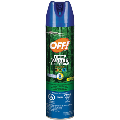 Insectifuge pour sportifs Off! R&eacute;gions sauvages, DEET &agrave; 30 %, A&eacute;rosol, 230 g R.M.G. Prévention