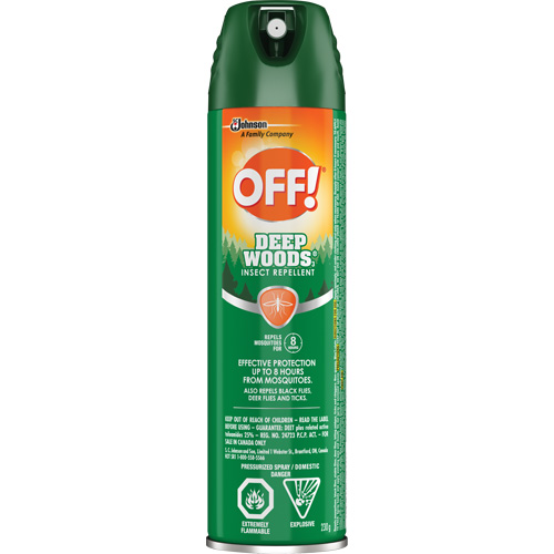 Insectifuge Off! R&eacute;gions sauvages, DEET &agrave; 25 %, A&eacute;rosol, 230 g R.M.G. Prévention