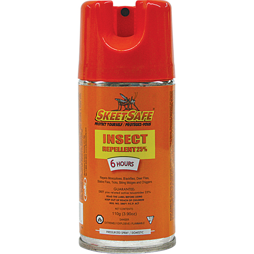 SkeetSafe&reg; Insect Repellent, 25% DEET, Aerosol, 3.9 oz. R.M.G. Prévention